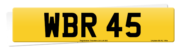 Registration number WBR 45